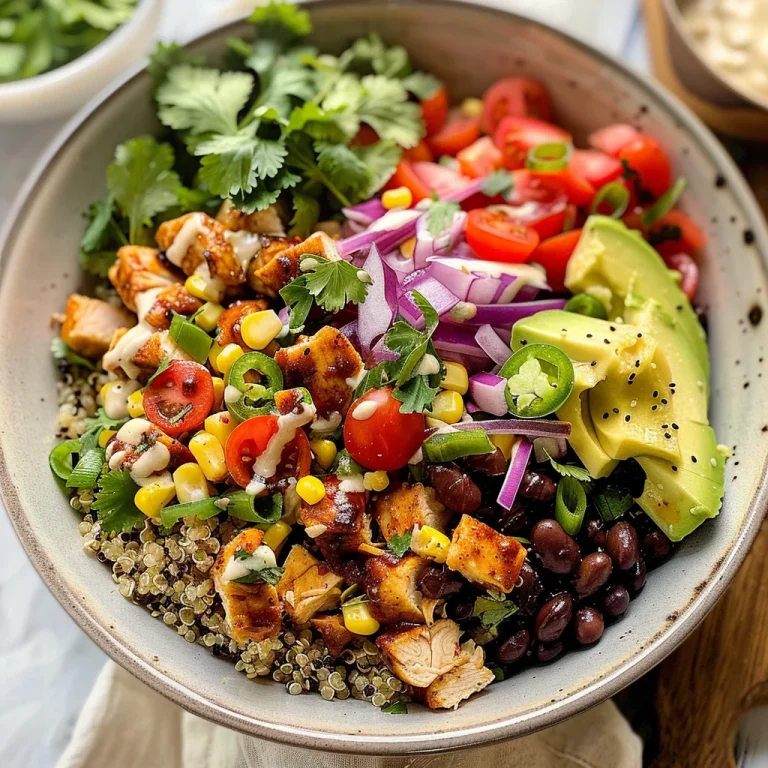 BBQ Ranch Chicken Quinoa Bowls