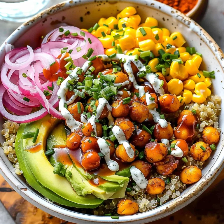 BBQ Ranch Chickpea Quinoa Bowls