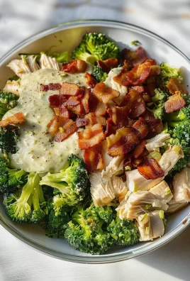 Bacon Broccoli and Ranch Chicken Salad