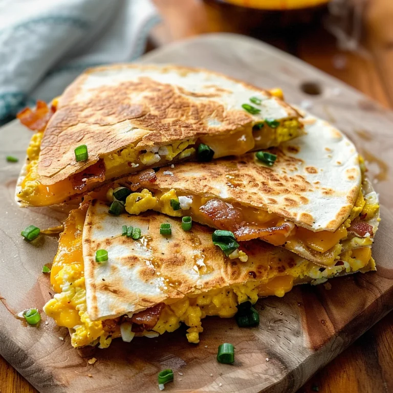 Bacon Egg Cheese Breakfast Quesadillas