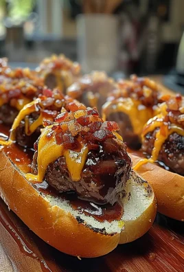 Bourbon BBQ Bacon Cheeseburger Meatball Subs Ready in 30 Minutes