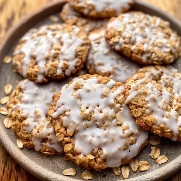 Brown Butter Iced Oatmeal Cookies Recipe