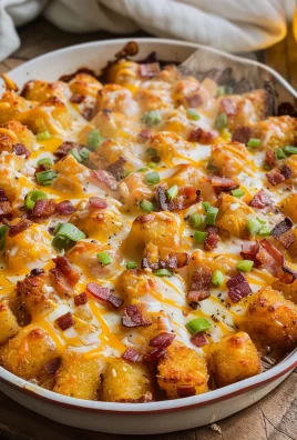 Chicken Bacon Ranch Tater Tot Casserole: A 450 Calorie Dish