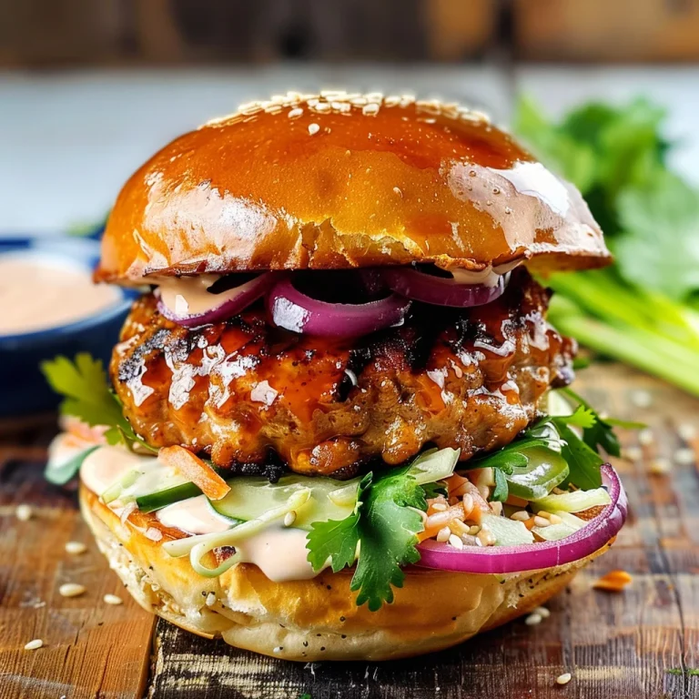 Chicken Teriyaki Burgers with Sesame Slaw