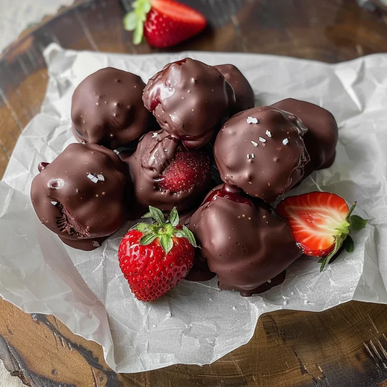 Chocolate Strawberry Frozen Yogurt Bites