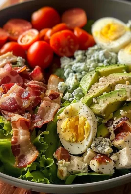 Classic American Cobb Salad with Crispy Bacon