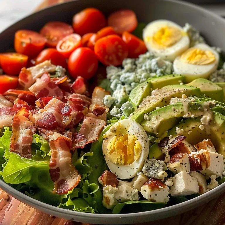 Classic American Cobb Salad with Crispy Bacon