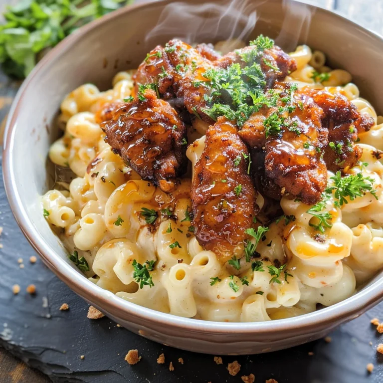 Creamy Honey Pepper Chicken Mac and Cheese Delight