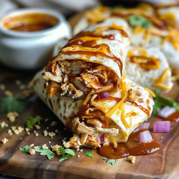 Crispy BBQ Chicken Wraps