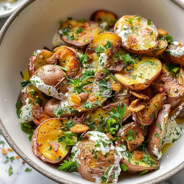 Crispy Smashed Potato Salad