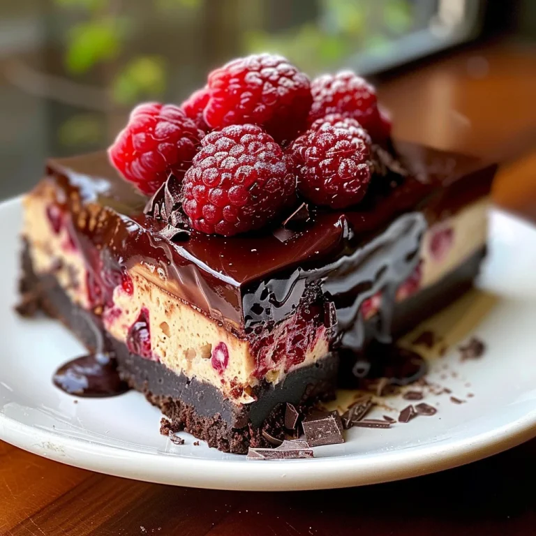 Dark Chocolate Raspberry Cheesecake: Indulge in a Decadent Dessert Delight