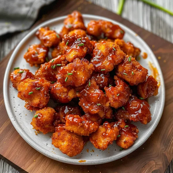 Delicious Baked Honey BBQ Popcorn Chicken Recipe