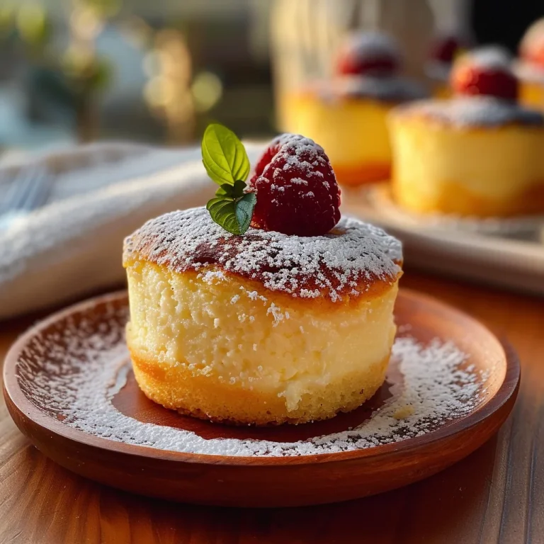 Fluffy Japanese Cotton Cheesecake Cupcakes