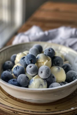 Frozen Yogurt Covered Blueberries