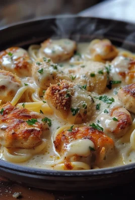 Garlic Butter Chicken Bites with Creamy Parmesan Pasta: An Incredible 7-Step Recipe