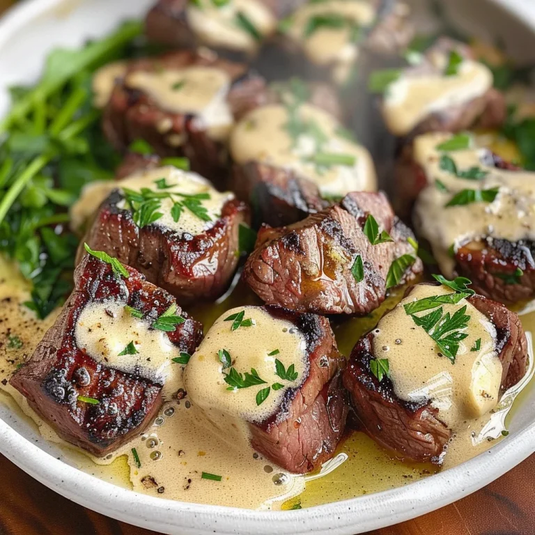 Garlic Butter Steak Bites with Parmesan Cream Sauce: A Flavorful, Easy Recipe