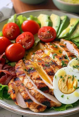 Grilled Chicken Cobb Salad with Honey Dijon {Paleo, Whole30 Option}