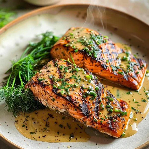Grilled Salmon with Dijon Mustard Sauce: A Flavorful Delight!