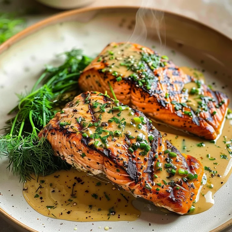 Grilled Salmon with Dijon Mustard Sauce: A Flavorful Delight!