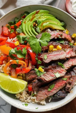 High Protein Steak Fajita Bowl