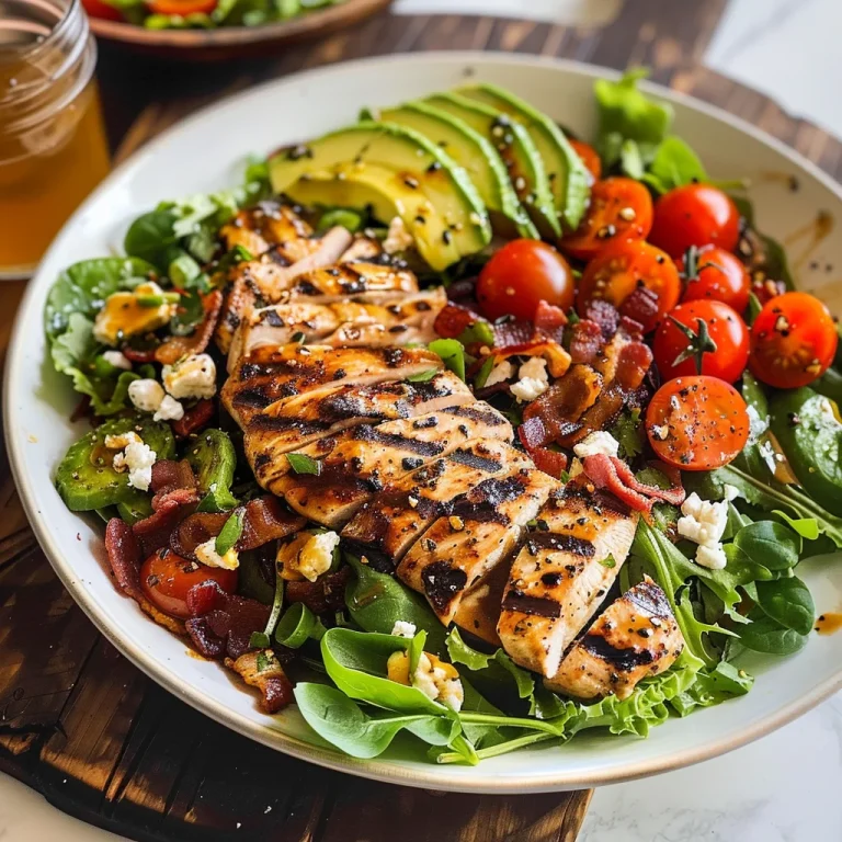 Honey Mustard Chicken Salad with Avocado, Bacon & Goat Cheese