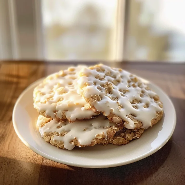 Iced Oatmeal Cookies Recipe