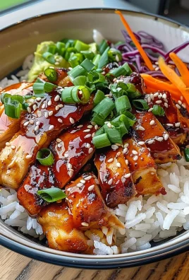 Korean BBQ Chicken Bowls with Gochujang Cream Sauce Awaits!