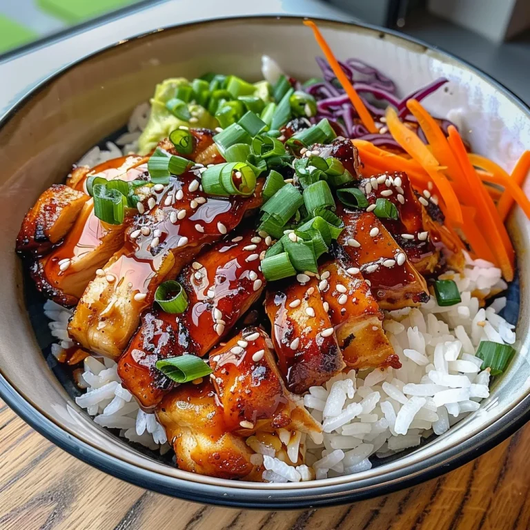 Korean BBQ Chicken Bowls with Gochujang Cream Sauce Awaits!