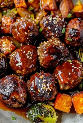 Korean BBQ Meatballs and Vegetables
