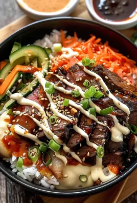 Korean BBQ Steak Rice Bowls with Spicy Cream Sauce: An Incredible Ultimate Recipe