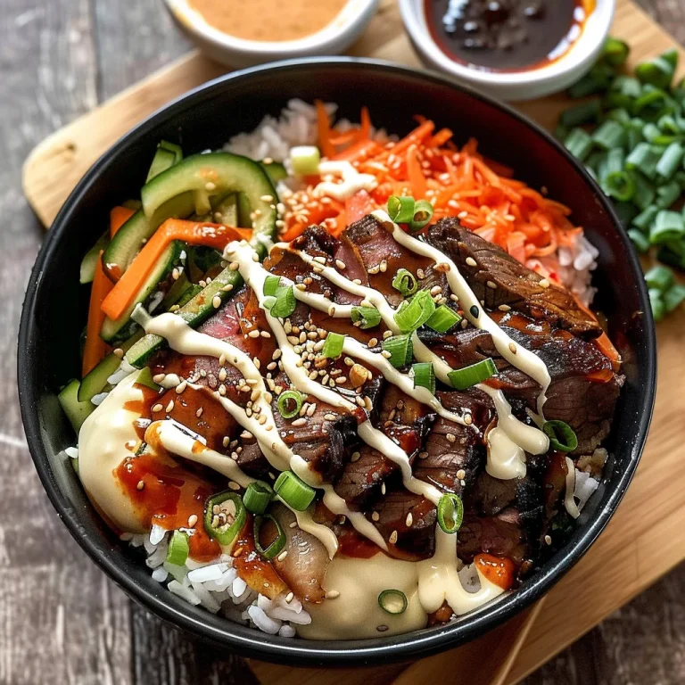 Korean BBQ Steak Rice Bowls with Spicy Cream Sauce: An Incredible Ultimate Recipe