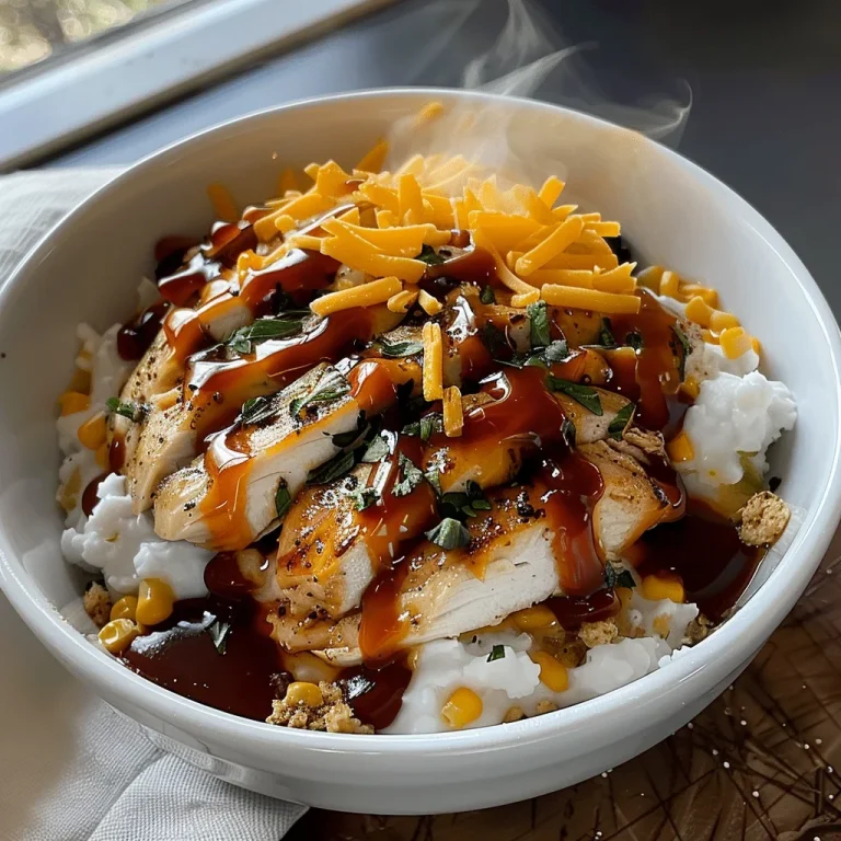 Macro Friendly BBQ Ranch Chicken Bowl with 42g of Protein
