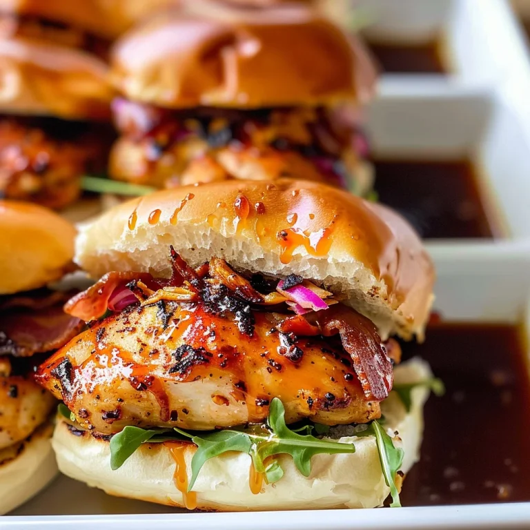 Maple Chicken & Bacon Sliders