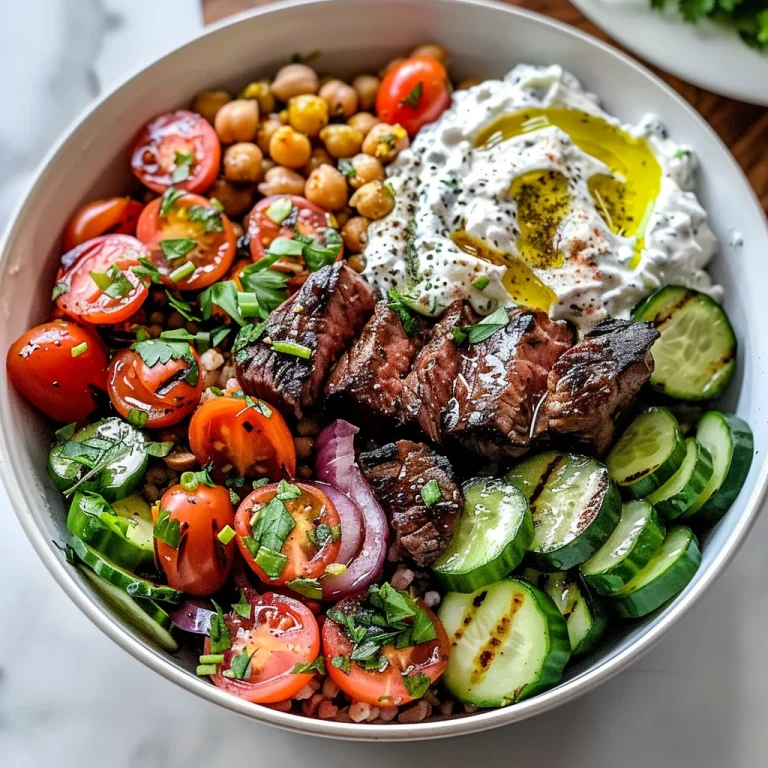 Mediterranean Steak Bowl Recipe