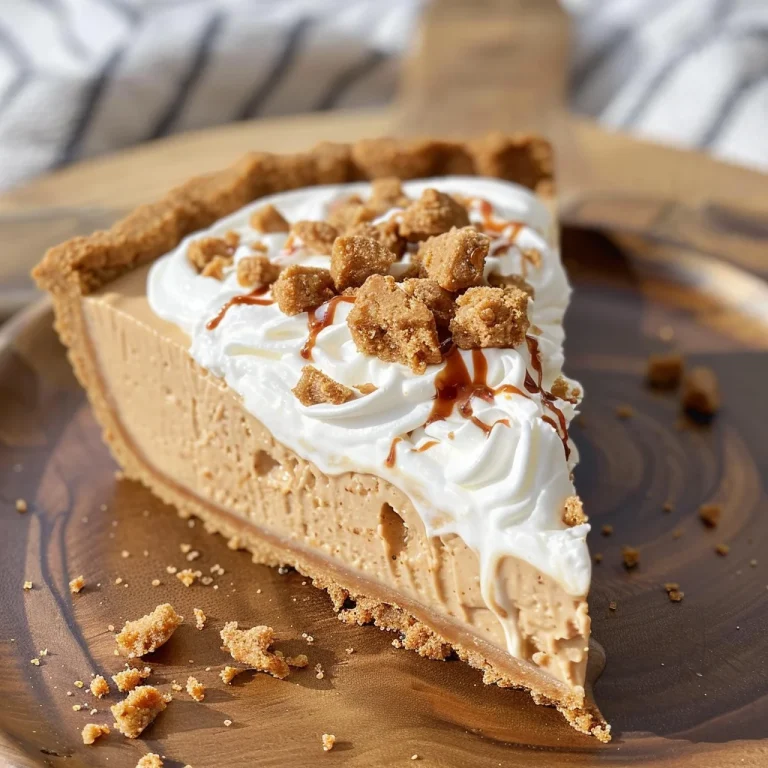 No Bake Biscoff Pie