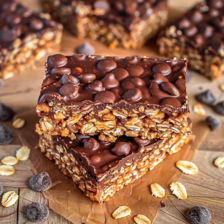 No Bake Chocolate Oatmeal Bars