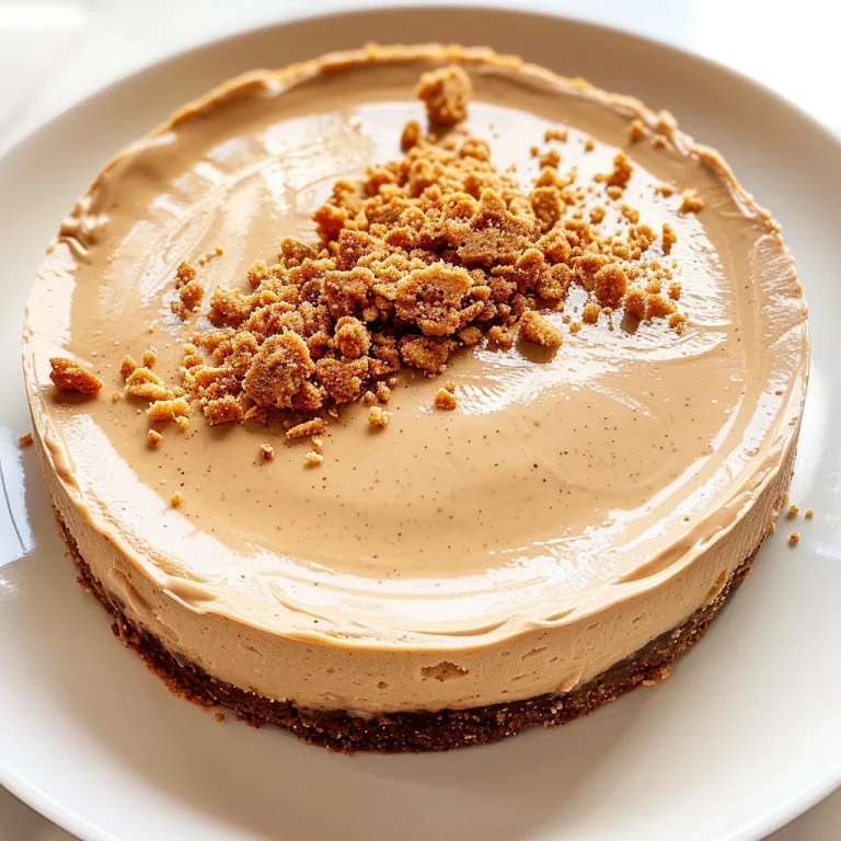 No Bake Cookie Butter Cheesecake