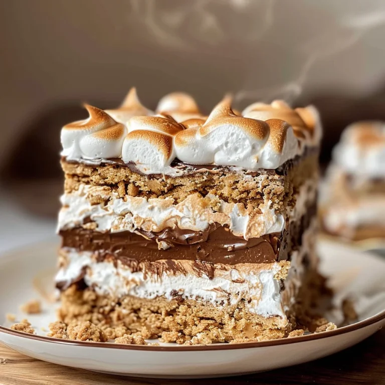 No Bake S'mores Cake