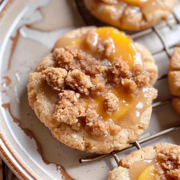 Peach Cobbler Cookies