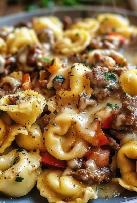 Philly Cheesesteak Tortellini Pasta