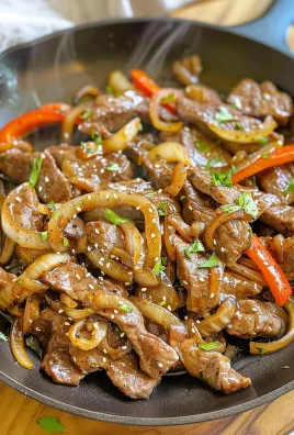 Sizzling Chinese Pepper Steak with Onions