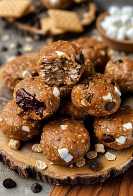 S'mores No Bake Protein Bites