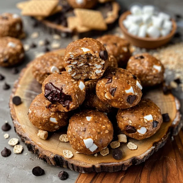 S'mores No Bake Protein Bites