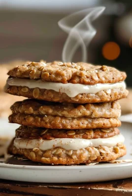 Spiced Eggnog Oatmeal Cream Pies