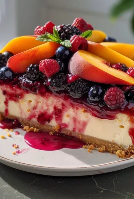 Summer Berry and Peach Cheesecake: A Refreshing Delight for Every Occasion