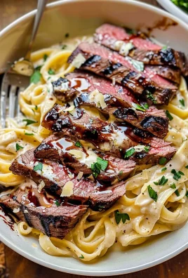 The Best Creamy Steak Pasta Alfredo Recipe
