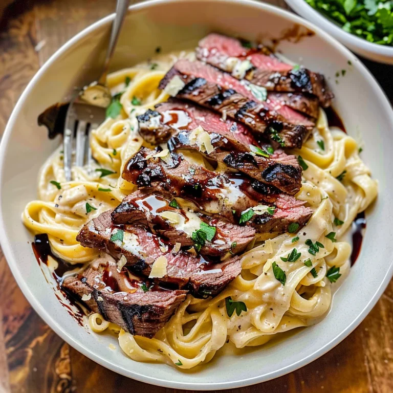 The Best Creamy Steak Pasta Alfredo Recipe