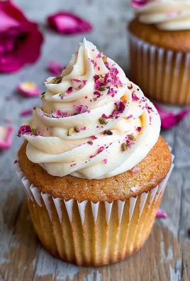 Vegan Cardamom Rose Cupcakes