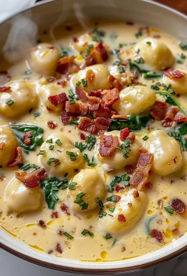 Bacon Cheddar Gnocchi Soup
