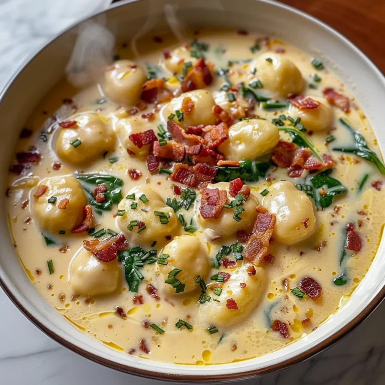 Bacon Cheddar Gnocchi Soup